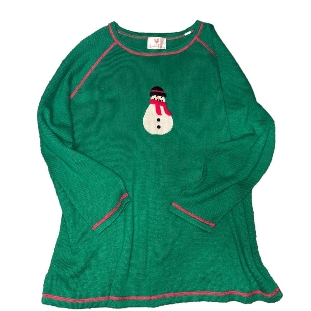 VINTAGE Christmas Quacker Factory Holiday Sweater 2X